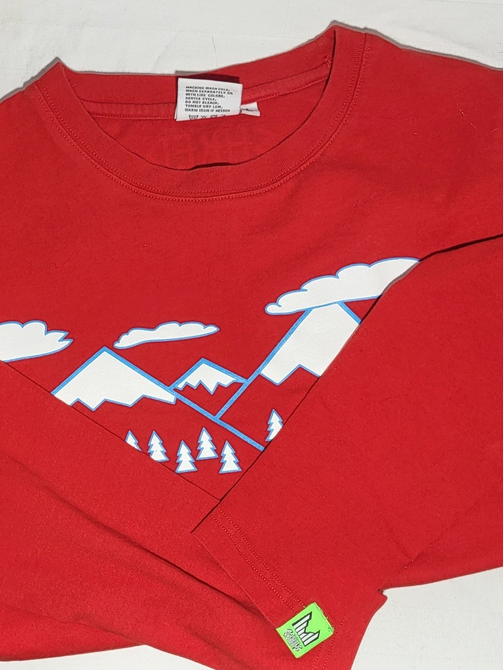 SHRED Kids Red Mountain Graphic Long Sleeve Tee